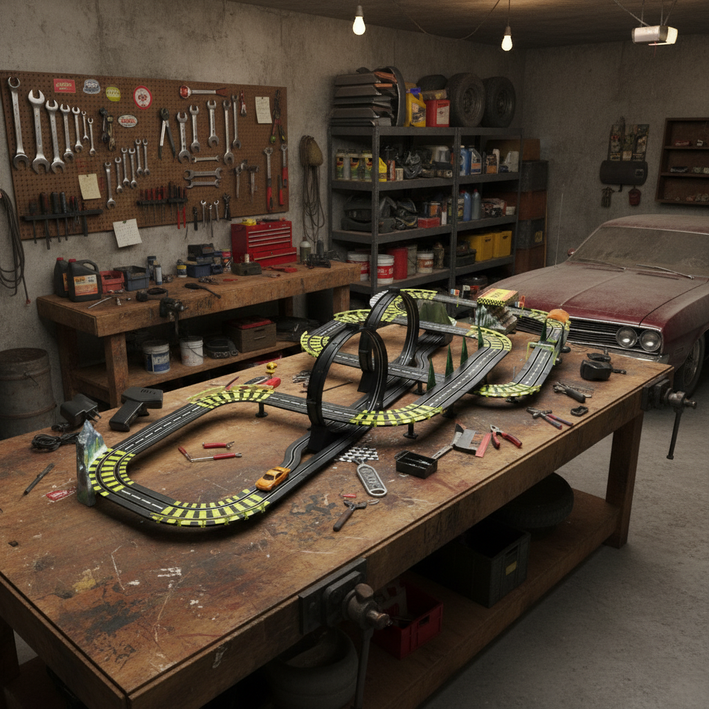 11.6M Track - Lived-in Garage Workshop
