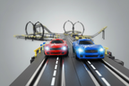 Low angle track view
