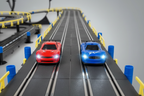Parallel tracks close-up