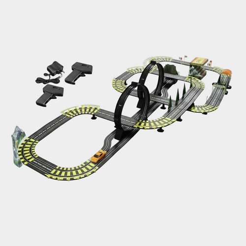 Track with Gray Background